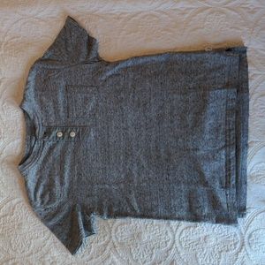Gap Kids Gray Heather T Shirt Henley